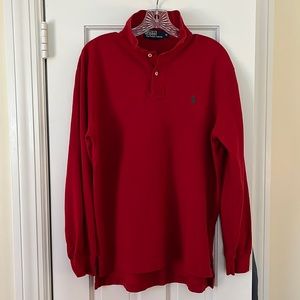 Ralph Lauren Long-Sleeved Red Polo
